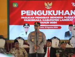 Kapolres Langkat Hadiri Pengukuhan Paskibraka 2024.