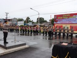Kapolresta Deli Serdang Pimpin Sertijab Kasat Binmas Dan 4 Kapolsek Jajaran Polresta Deli Serdang.