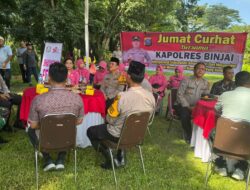 Kapolres Binjai Sapa Warga Limau Sundai Melalui Jumat Curhat Serta Bhakti Sosial