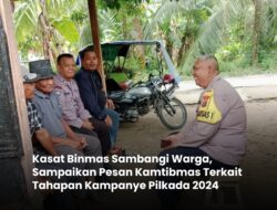 Kasat Binmas Polres Langkat Sambangi Warga, Sampaikan Pesan Kamtibmas Terkait Tahapan Kampanye Pilkada 2024