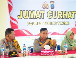 Jumat Curhat, Kapolres Tebing Tinggi Ajak Warga Jaga Keamanan dan Cegah Narkoba