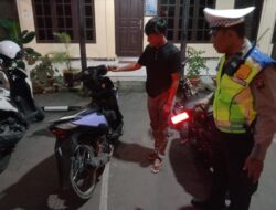 Polres Tebing Tinggi Lakukan Patroli Pemberantasan Geng Motor dan Balap Liar, 2 Kendaraan Diamankan.