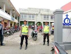 Polsek Padang Hilir Polres Tebing Tinggi Patroli Ibadah Minggu Kasih di Sejumlah Gereja.