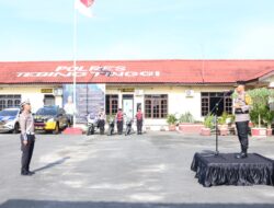 Kapolres Tebing Tinggi Pimpin Apel Gelar Pasukan Operasi Zebra Toba 2024