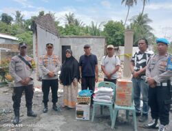 Polres Sergai Ulurkan Bantuan kepada Korban Kebakaran.