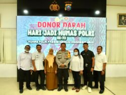 Polres Serdang Bedagai laksanakan Donor Darah Di Hari Jadi Humas Polri Ke -73 Tahun 2024.