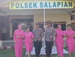 Kunjungan Kerja Kapolres Langkat ke Polsek Salapian