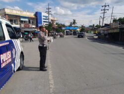 Sat Lantas Polres Tebing Tinggi Himbau Masyarakat Untuk Tertib Berlalulintas.