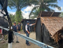 Grebek barak narkoba, Lima orang pria diamankan oleh satres narkoba polres Binjai