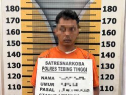 Polres Tebing Tinggi Ungkap Kasus Tindak Pidana Narkotika Jenis Sabu di Dolok Merawan.
