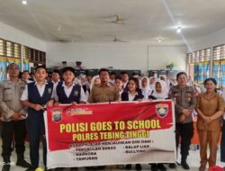 Polres Tebing Tinggi Edukasi Bahaya Narkoba dan Kenakalan Remaja di SMP Negeri 7.