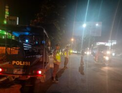 Antisipasi Geng Motor dan Gangguan Kamtibmas, Polsek Rambutan Laksanakan Patroli Blue Light.