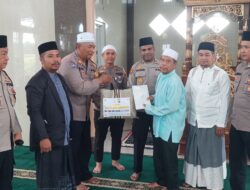 Polres Langkat Gelar Jumat Curhat di Mesjid Jami’ Al Amin Langkat.