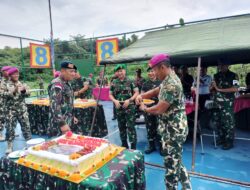 HUT ke-79 Korps Marinir, Polsek Pangkalan Brandan Berikan Kejutan di Mako Marinir 8 Harimau Putih Pangkalan Brandan