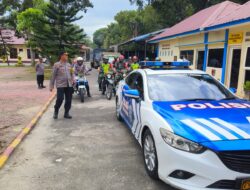 Polres Langkat Gelar Patroli Skala Besar Bersama TNI, Satpol PP, dan Dishub untuk Jaga Keamanan Wilayah