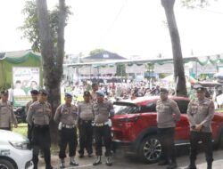 Polres Langkat Kerahkan Ratusan Personel untuk Laksanakan Pengamanan Kampanye Akbar.