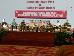 Gubsu Silaturahmi bersama Insan Pers dalam Dialog Mewujudkan Pilkada Damai .