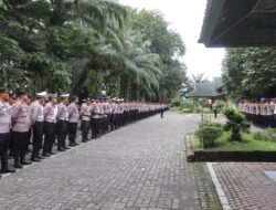 Kapolres Langkat Pimpin Apel Pengamanan Rapat Rekapitulasi Suara Pilkada Serentak 2024 di Tingkat Kabupaten