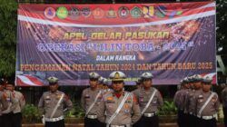 Polres Langkat Siap Amankan Natal dan Tahun Baru: Apel Gelar Pasukan Operasi Lilin Toba 2024