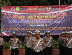 Polres Langkat Siap Amankan Natal dan Tahun Baru: Apel Gelar Pasukan Operasi Lilin Toba 2024