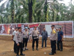 Kapolres Langkat Pimpin Langsung Pelarangan Kegiatan Gestrek Motor Cross Tanpa Izin di Desa Beruam