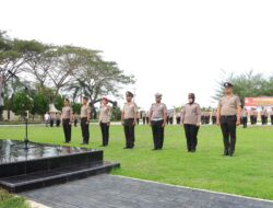 Polres Sergai menggelar Upacara Laporan Kenaikan Pangkat Personil Polri*