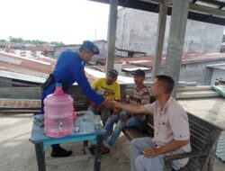 Sambangi Masyarakat Nelayan, Personil Satuan Polairud Polres Langkat