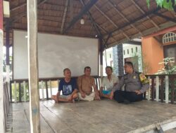 Bripka Sutri Harmadi Perkuat Keamanan Desa: Cek Pos Kamling di Dusun Tanjung, Stabat Lama Barat