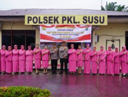 Kunjungan Kerja Kapolres dan Ketua Bhayangkari Cabang Polres Langkat ke Polsek Pangkalan susu