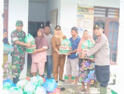 Polres Serdang Bedagai Bantu Korban Bencana Alam Banjir Tanggul Sungai Sibaro*