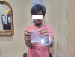 Polres Langkat bersama Polsek Kuala Tangkap Pria Dusun VII Desa Besilam, Diduga Miliki Sabu