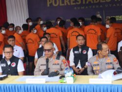 Polrestabes Medan Tangkap 156 Orang Terlibat Narkoba dalam 3 Bulan