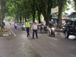 Strong Point Satlantas Polres Langkat Untuk Kelancaran Lalu Lintas