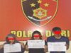 Sat Reskrim Polres Dairi Tangkap 3 Pelaku Pencurian Emas dan Surat Berharga Senilai Rp 700 Juta