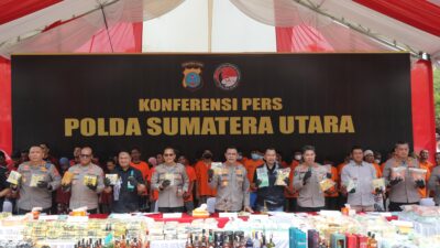 Aksi Masif Polda Sumut Berantas Narkoba, 2.373 Kasus Terungkap Sejak Awal 2025