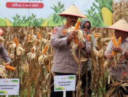 Kapolres Langkat Pimpin Panen Raya Kuartal II 2025 Secara Virtual
