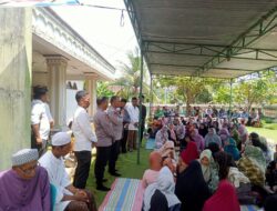 Kapolres Sergai dan PJU Hadiri Takziah Ibunda Personel Polres Sergai Iptu Zulfan Ahmadi*