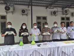 Wakapolres Sergai menghadiri Pemusnahan Barang Bukti Narkotika oleh Kejari Sergai