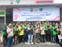 Ratusan Pengemudi Ojek Online Jalani Pemeriksaan Kesehatan Gratis di RS Bhayangkara TK II Medan