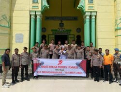 Sat Samapta Polres Langkat Gelar Bakti Religi di Tempat Ibadah Jelang HUT Bhayangkara ke-79