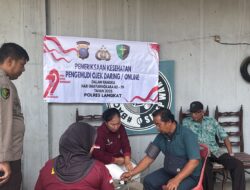 Sie Dokkes Polres Langkat Gelar Pemeriksaan Kesehatan Gratis untuk Pengemudi Ojek Online dan Bentor