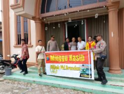 Polsek Pangkalan Brandan Pengamanan Kegiatan Minggu Kasih di Gereja HKBP