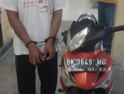 Tak Sampai 1x24Jam Polsek Dolok Masihul Polres Sergai, Berhasil Seorang Pria Dalang Pembongkaran Rumah Curi 1 Unit Sp. Motor