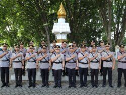 Sambut HUT Bhayangkara ke 79, Polres Langkat Ziarah dan Tabur Bunga di Taman Makam Pahlawan