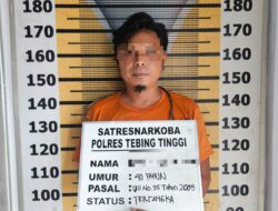 Jelang HUT Bhayangkara ke-79, Satresnarkoba Polres Tebing Tinggi Tangkap Pengedar Sabu Dari Pinggir Jalan