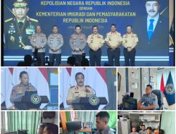Rutan Tarutung Ikuti Kegiatan Penandatanganan Nota Kesepahaman dan Perjanjian Kerjasama antara Kepolisian Negara Republik Indonesia dengan Kementerian Imigrasi dan Pemasyarakatan melalui Live Streaming YouTube Kemenimipas