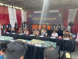 Polrestabes Medan Musnahkan Sabu Seberat 20Kg & 59.750 butir Pil Ekstasi