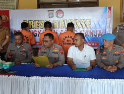 Polres Padang Lawas Pres Release Ungkap Kasus Narkotika Gol 1 jenis Tanaman Ganja sebanyak 44 Kg.