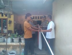 Sambang ke Desa Nagur Pane, Polsek Sipispis Ajak Warga Pasang Bendera Merah Putih