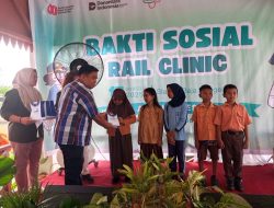 Polsek Dolok Merawan Hadiri Bakti Sosial Rail Clinic di Stasiun Bajalingge